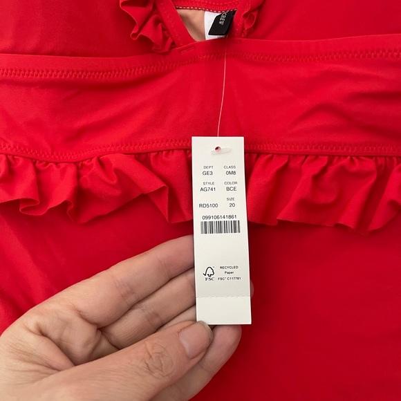 J.Crew Ruffle plunge one-piece NWT - Picture 5 of 5